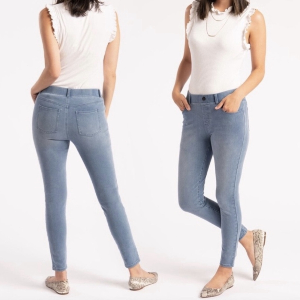 Betabrand yoga denim skinny leg jeans